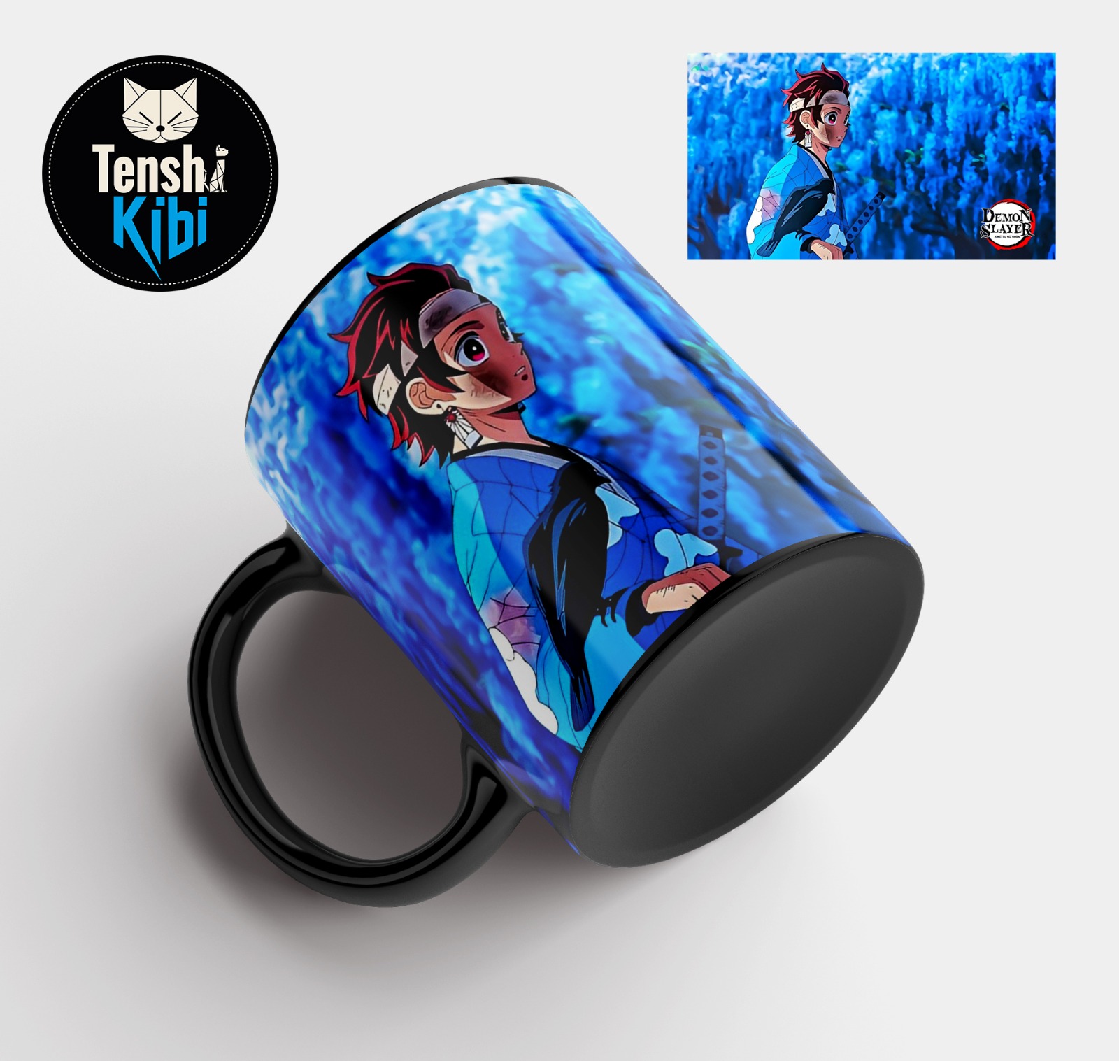Mug Demon Slayer - Tanjiro Blue view 2